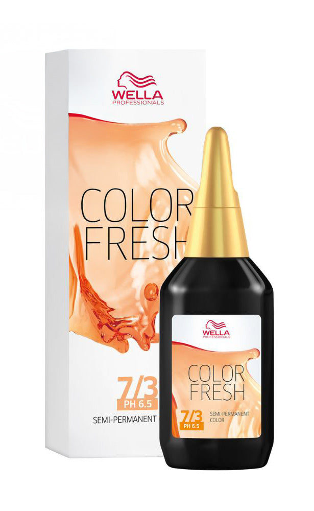 Wella Professionals Color Fresh Liquid Haarfarbe 75 ml / 7/3 Mittelblond Gold