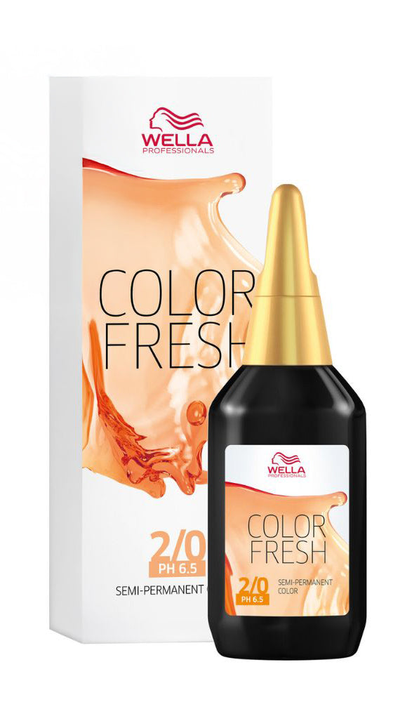 Wella Professionals Color Fresh Liquid Haarfarbe 75 ml / 2/0 Schwarz