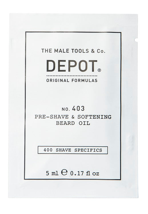 Depot No. 403 Pre-Shave and Softening Beard Oil 5 ml / Fresh Black Pepper