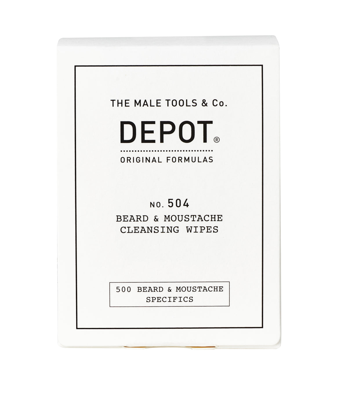 Depot No. 504 Beard & Moustache Cleansing Wipes 12er Pack