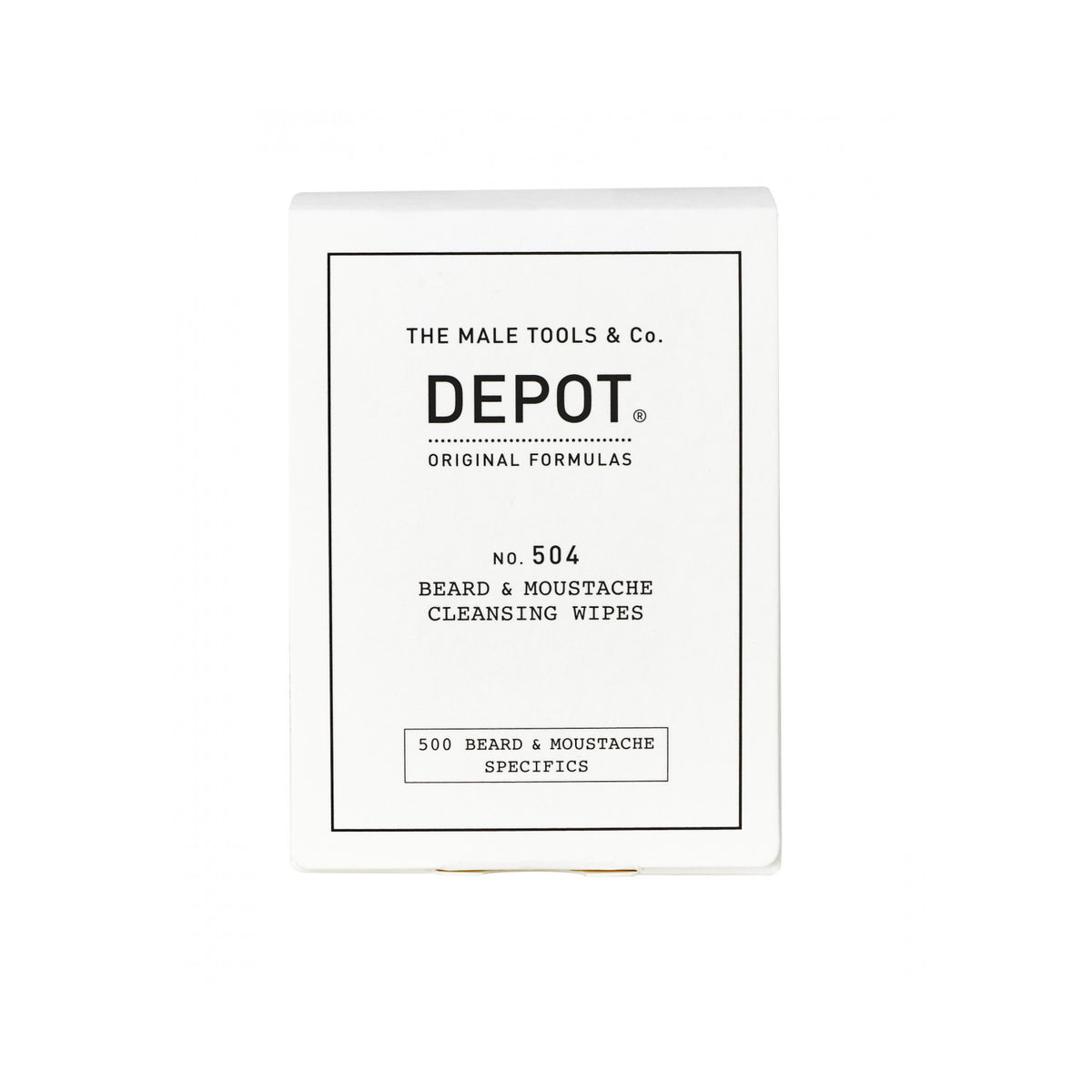 Depot No. 504 Beard & Moustache Cleansing Wipes 12er Pack
