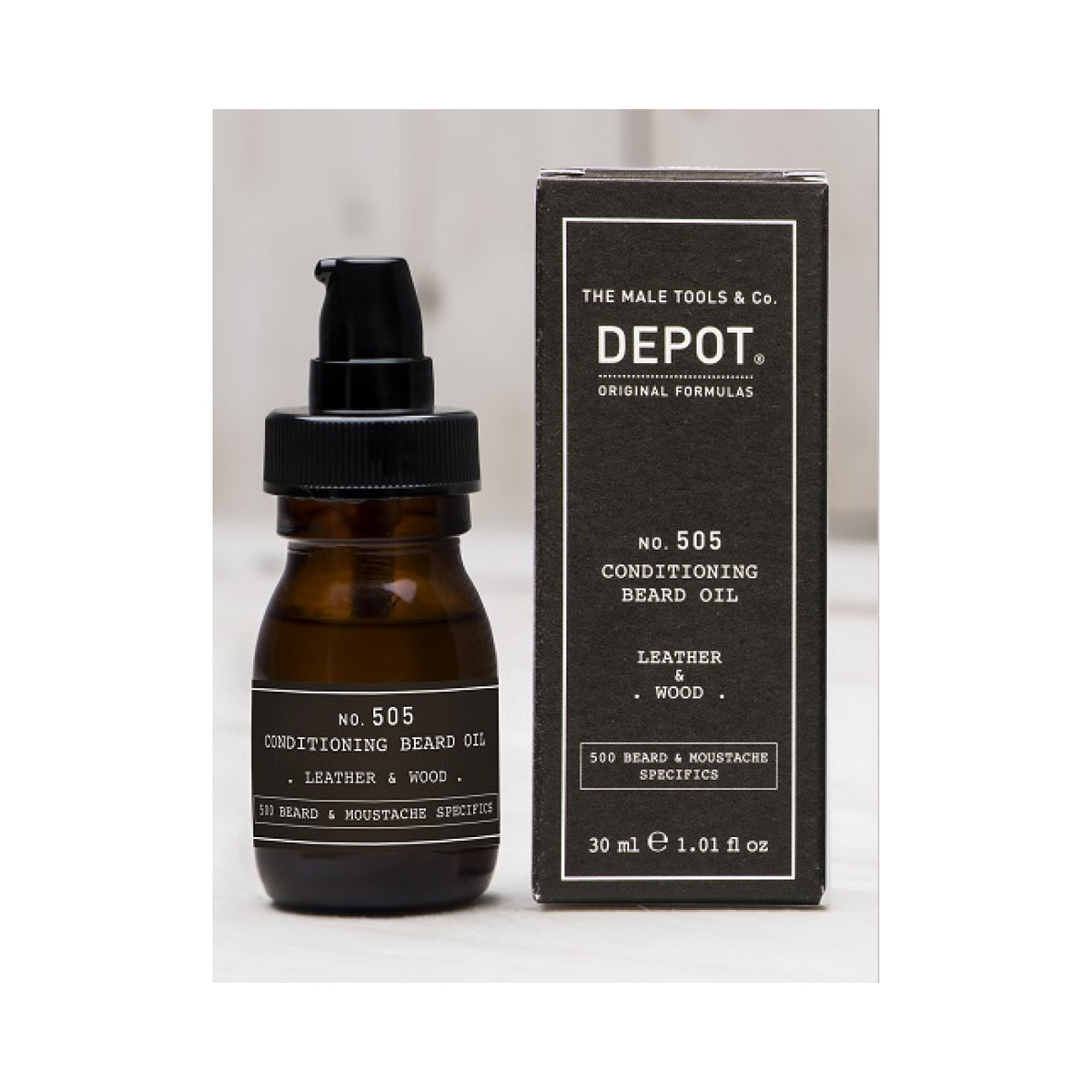 Depot No. 505 Conditioning Beard Oil 30 ml / Leather & Wood