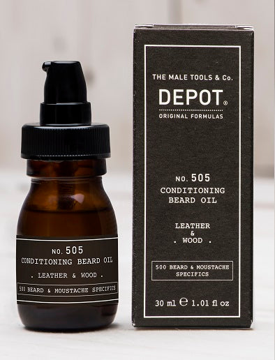 Depot No. 505 Conditioning Beard Oil 30 ml / Leather & Wood