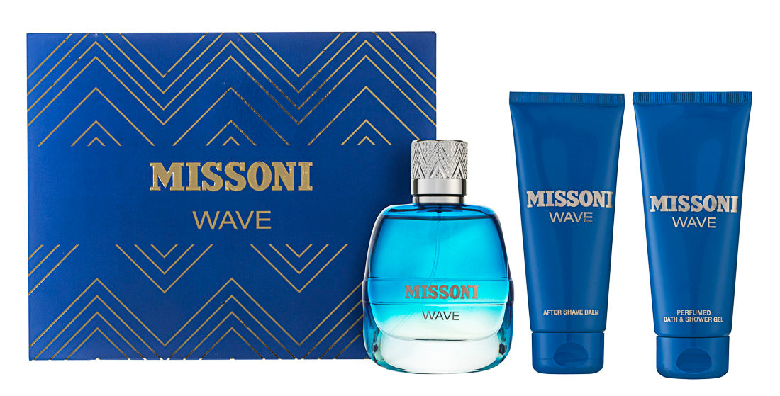 Missoni Missoni Wave Eau de Toilette Set 100 ml + 100 ml Duschgel + 100 ml After Shave Balm