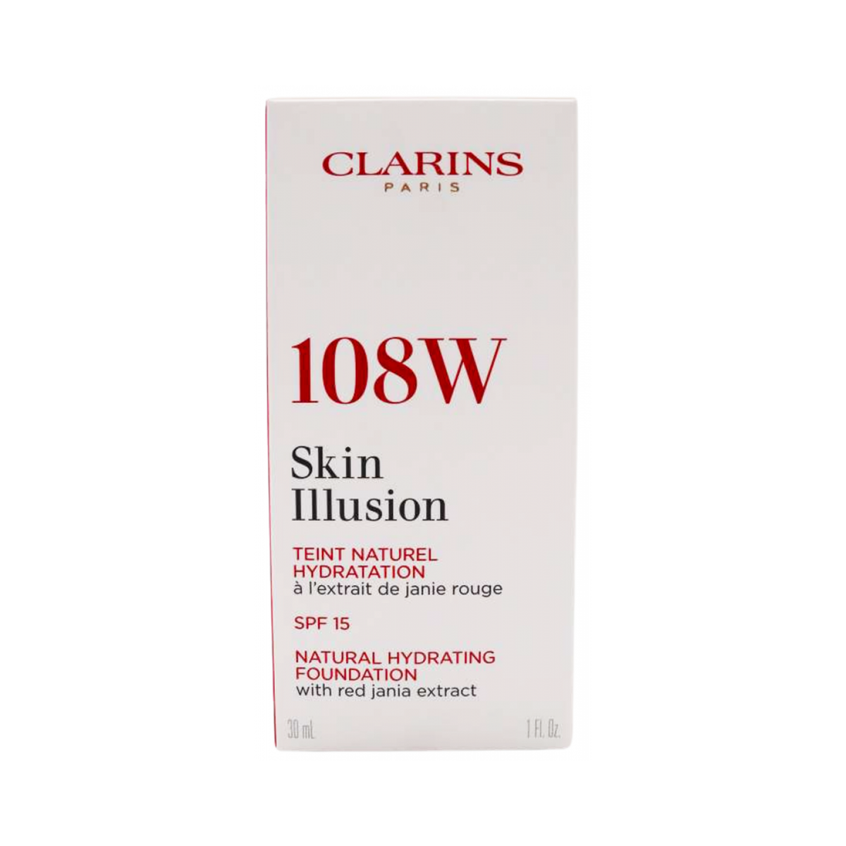 Clarins Skin Illusion Natural Hydrating Foundation 30 ml / 108 Sand