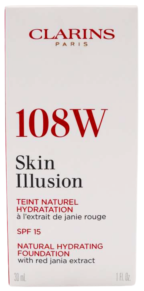 Clarins Skin Illusion Natural Hydrating Foundation 30 ml / 108 Sand