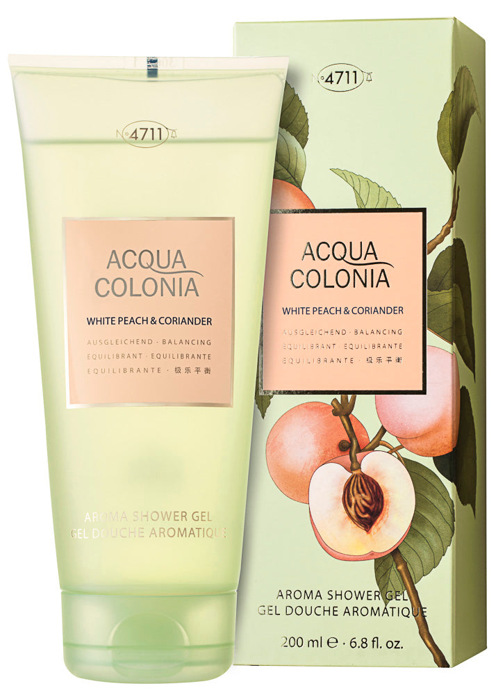 4711 Acqua Colonia White Peach & Coriander Aroma Duschgel 200 ml