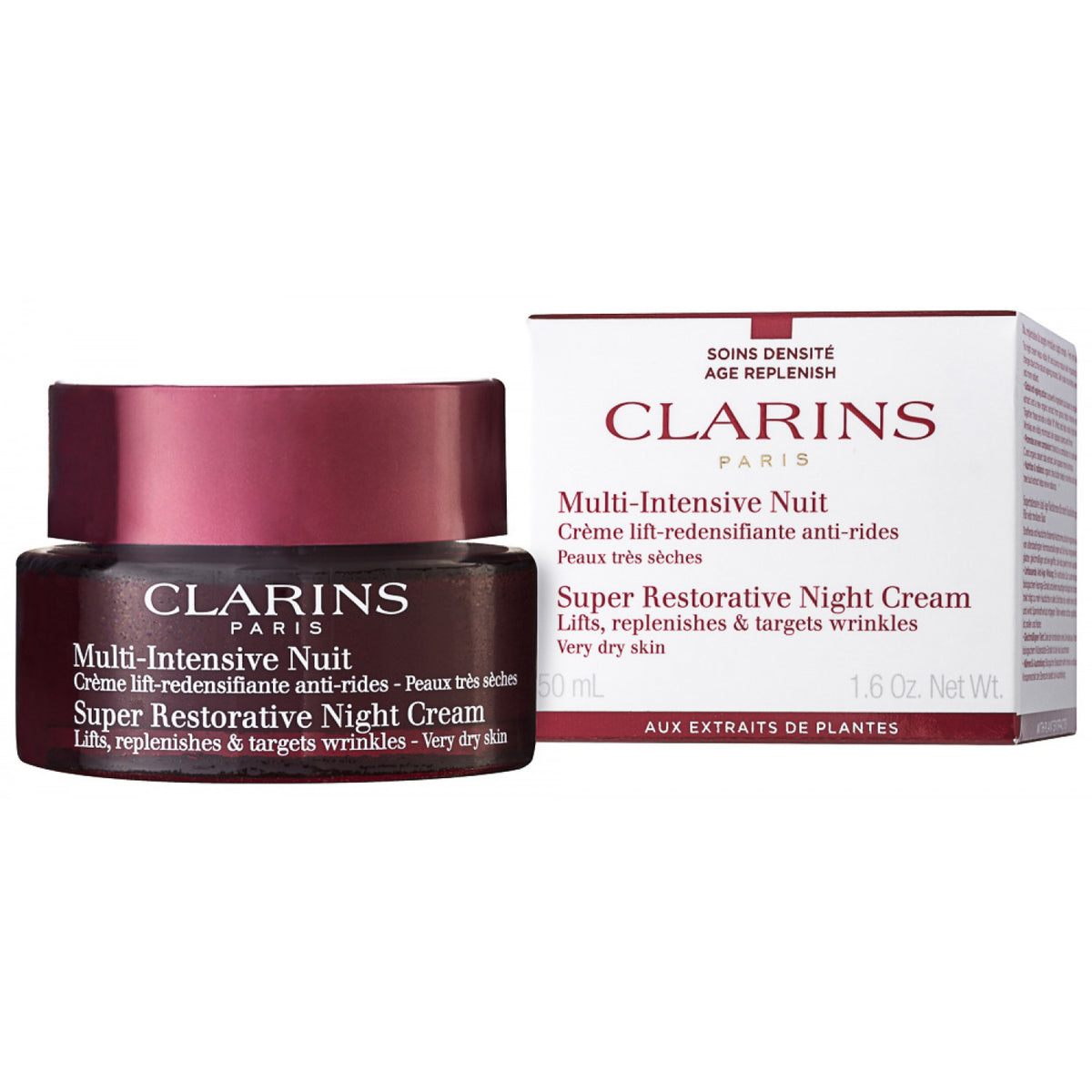 Clarins Super Restorative Multi-Intensive Nuit Peaux Très Sèches Nachtcreme 50 ml
