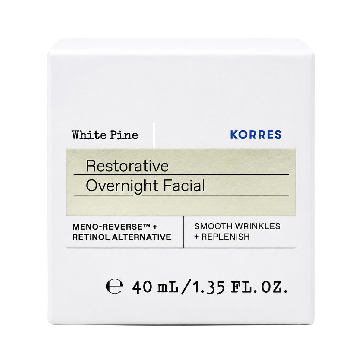 Korres White Pine Meno-Reverse Restorative Nachtcreme 40 ml