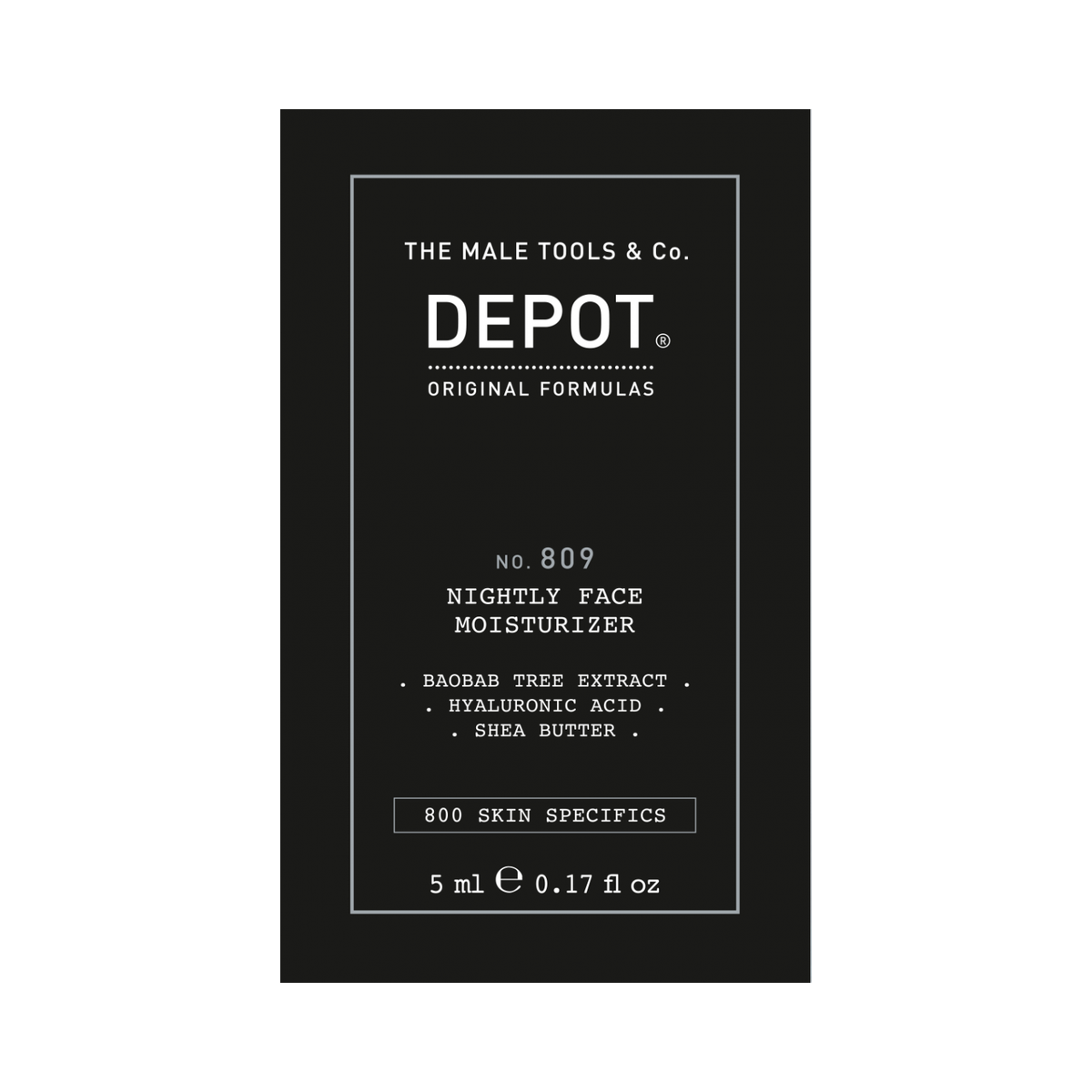 Depot No. 809 Nightly Face Moisturizer Nachtcreme 5 ml