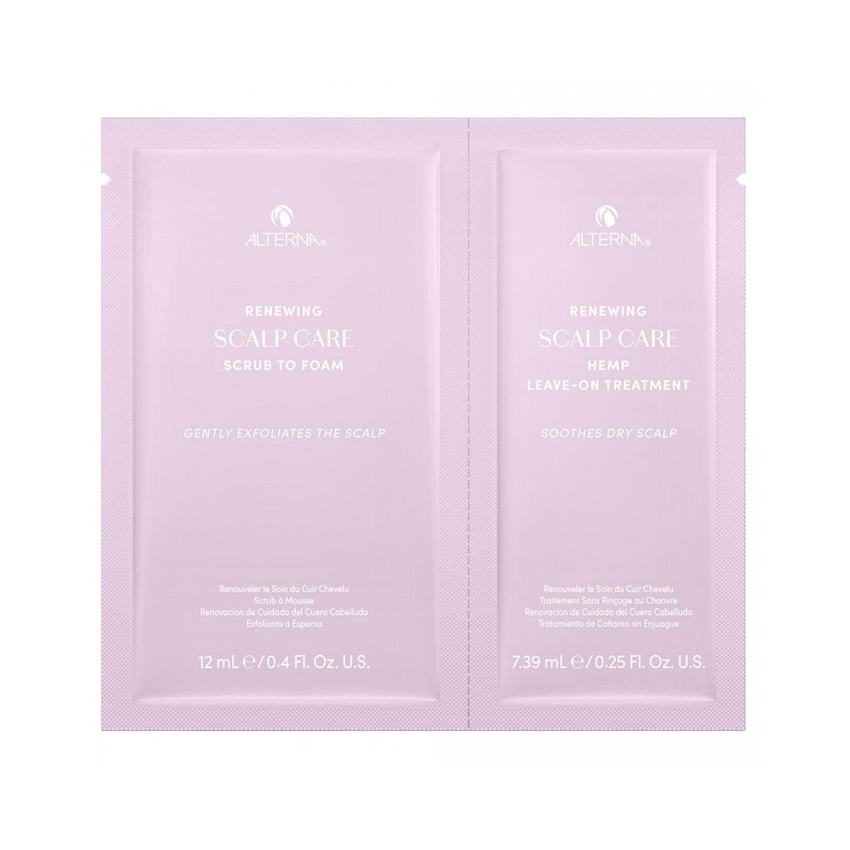 Alterna Caviar Renewing Scalp Care Duo Haarpflegeset Set 12 ml Scrub to Foam + 7 ml Hemp Leave-On Treatment