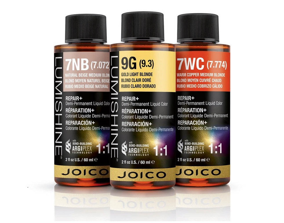 JOICO LumiShine Repair+ Demi-Permanent Liquid Haarfarbe 60 ml / 3N