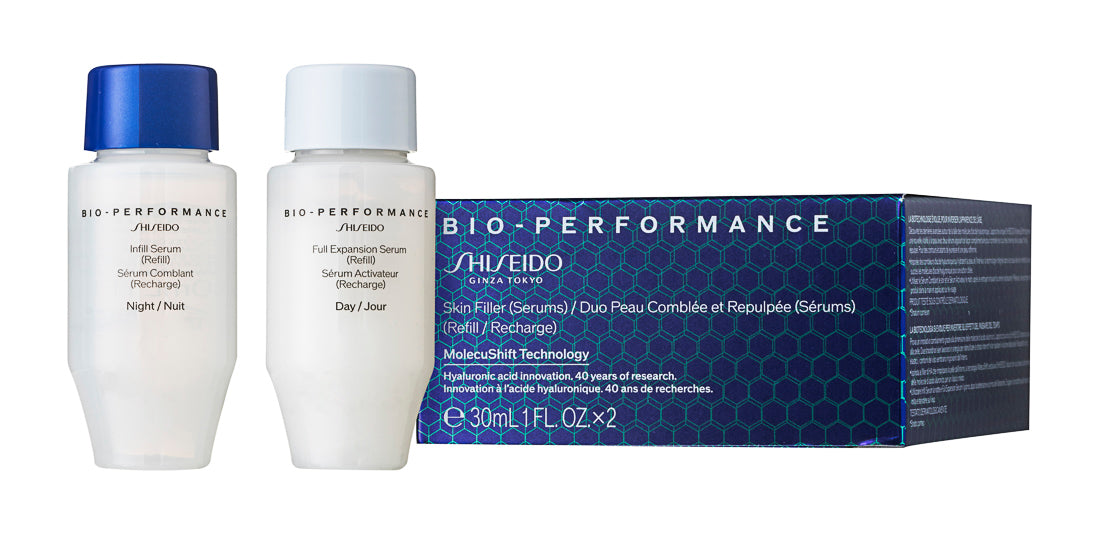 Shiseido Bio-Performance Skin Filler Duo Serum Gesichtspflege-Set Set 30 ml Nachtserum + 30 ml Tagesserum / Nachfüllung