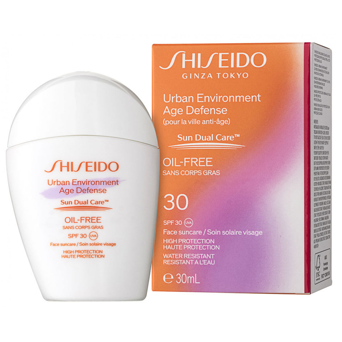 Shiseido Urban Environment Age Defense Oil-Free Face Sonnencreme SPF 30 30 ml