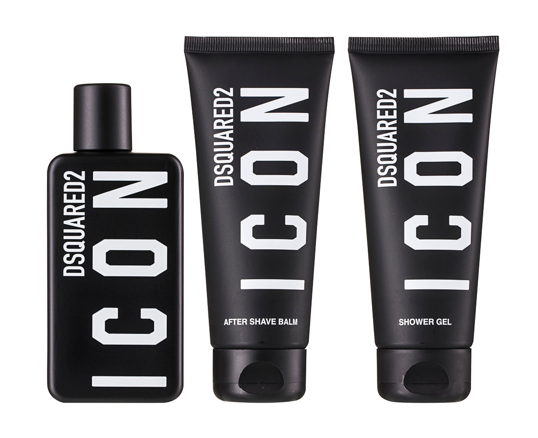 Dsquared2 Icon Pour Homme Eau de Parfum Set 100 ml + 100 ml Duschgel + 100 ml Aftershave Balm