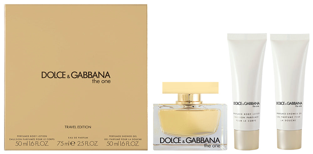 Dolce & Gabbana The One EDP Geschenkset EDP 75 ml + 50 ml Körperlotion + 50 ml Duschgel