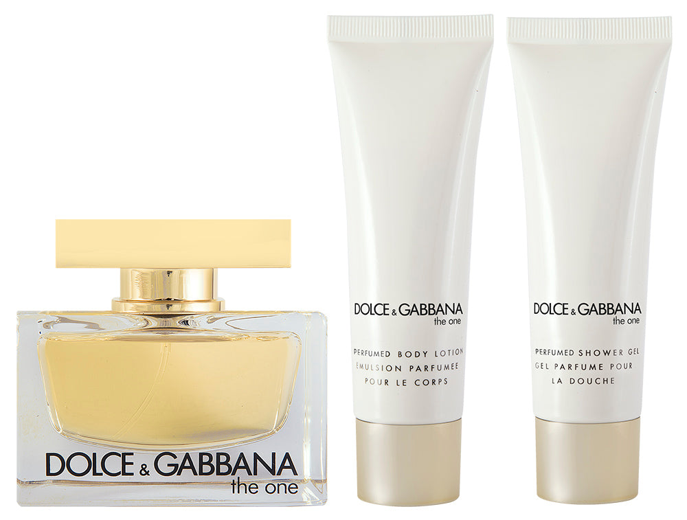 Dolce & Gabbana The One EDP Geschenkset EDP 75 ml + 50 ml Körperlotion + 50 ml Duschgel