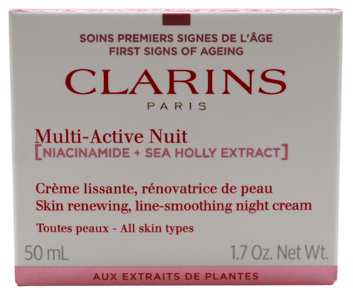 Clarins Multi-Active Nuit Niacinamide + Sea Holly Extract All Skin Types Nachtcreme 50 ml