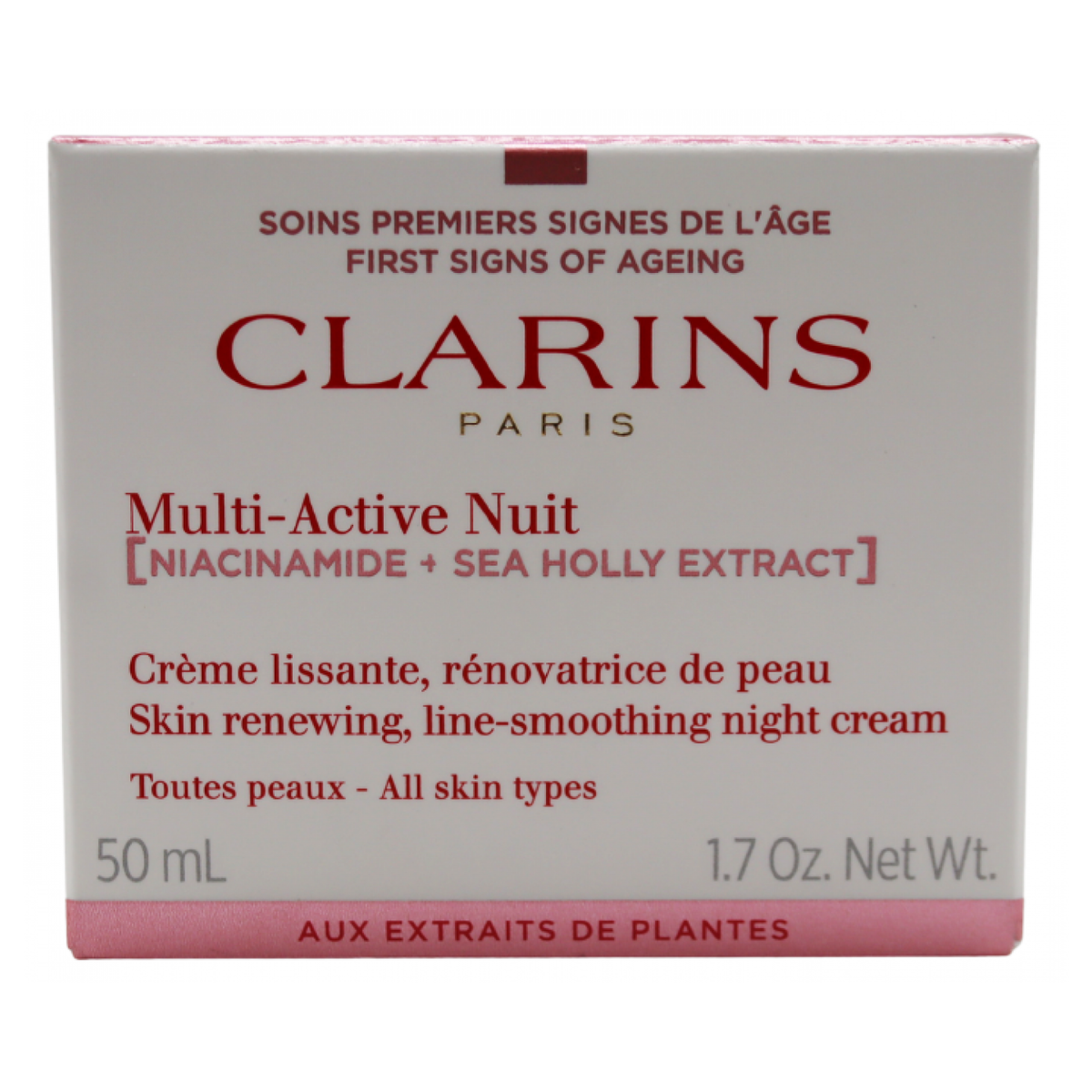 Clarins Multi-Active Nuit Niacinamide + Sea Holly Extract All Skin Types Nachtcreme 50 ml