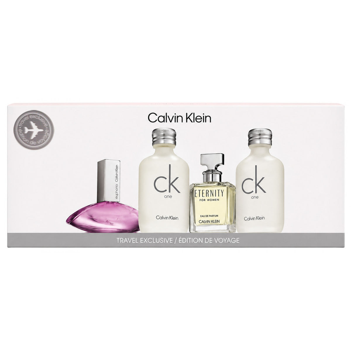 Calvin Klein Ladies Mini EDT Geschenkset 2 x 10 ml CK One + 5 ml Eternity + 4 ml Euphoria