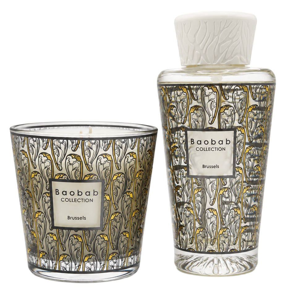 Baobab Collection My First Brussels Geschenkset Set 250 ml Diffuser + 190 ml Duftkerze