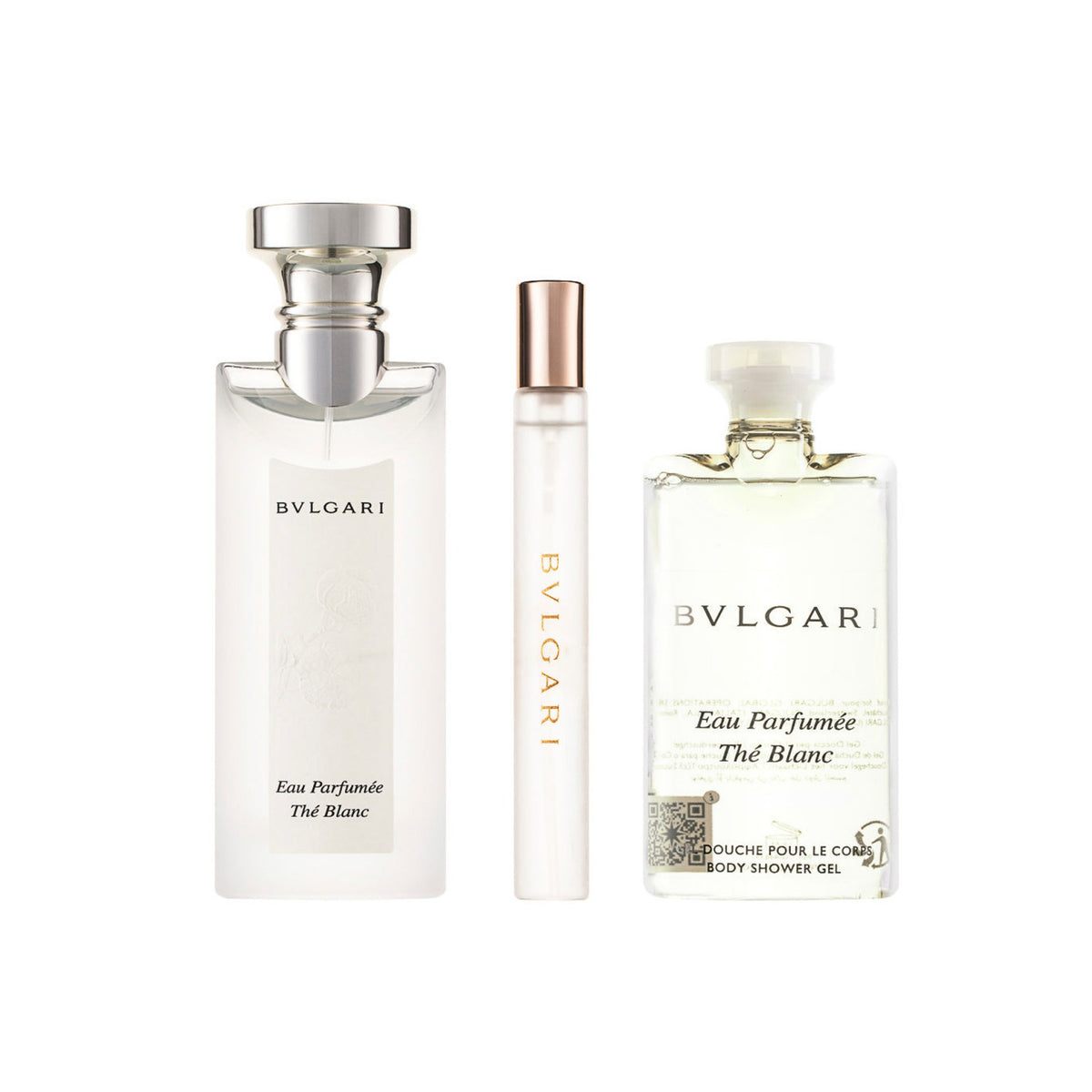 Bvlgari Eau Parfumée Thé Blanc 2025 Eau de Toilette Set 75 ml + 10 ml + 75 ml Duschgel