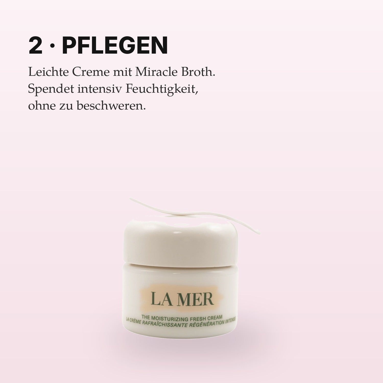 La Mer Moisturizing Fresh Creme Anwendung