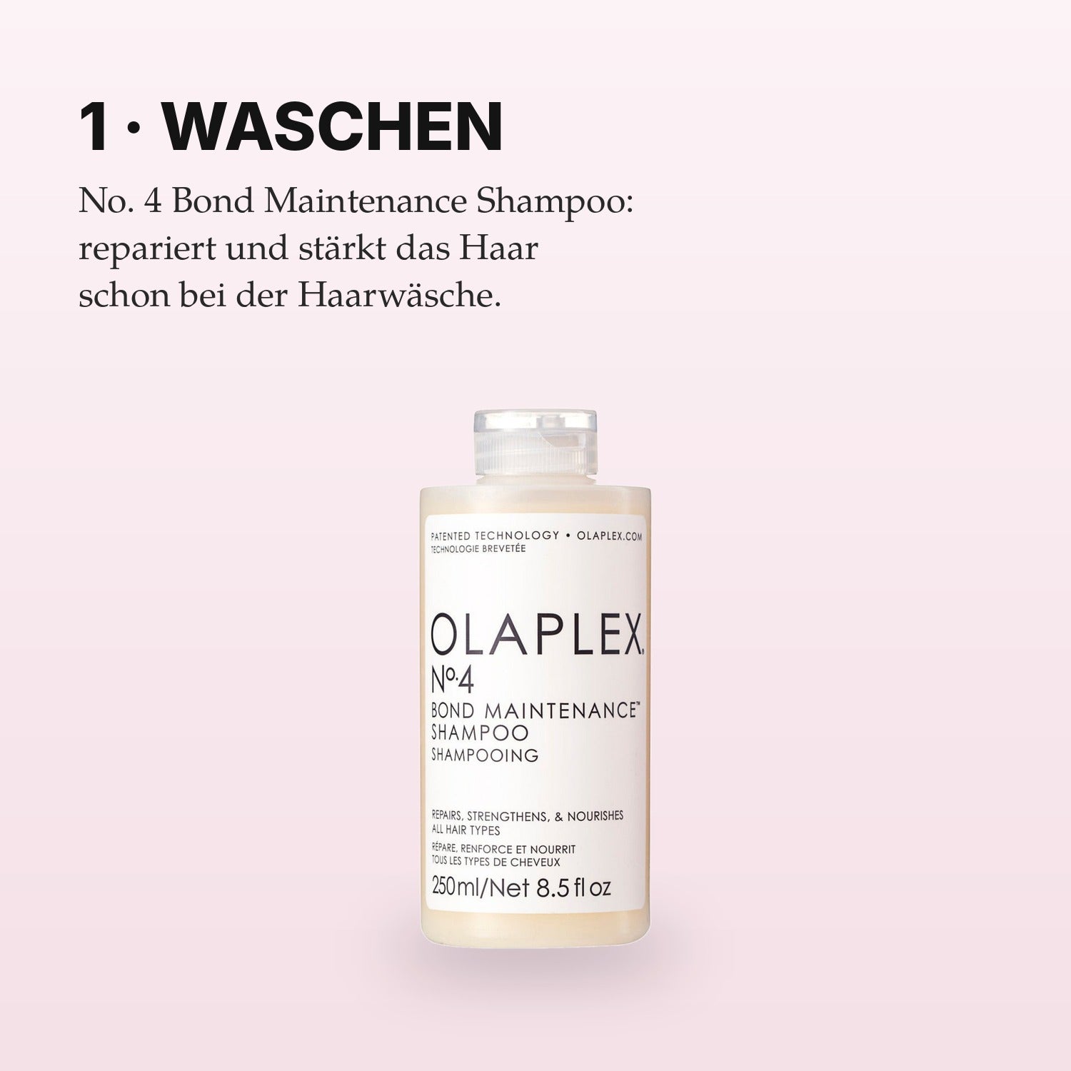 Olaplex No. 4 Shampoo Anwendung