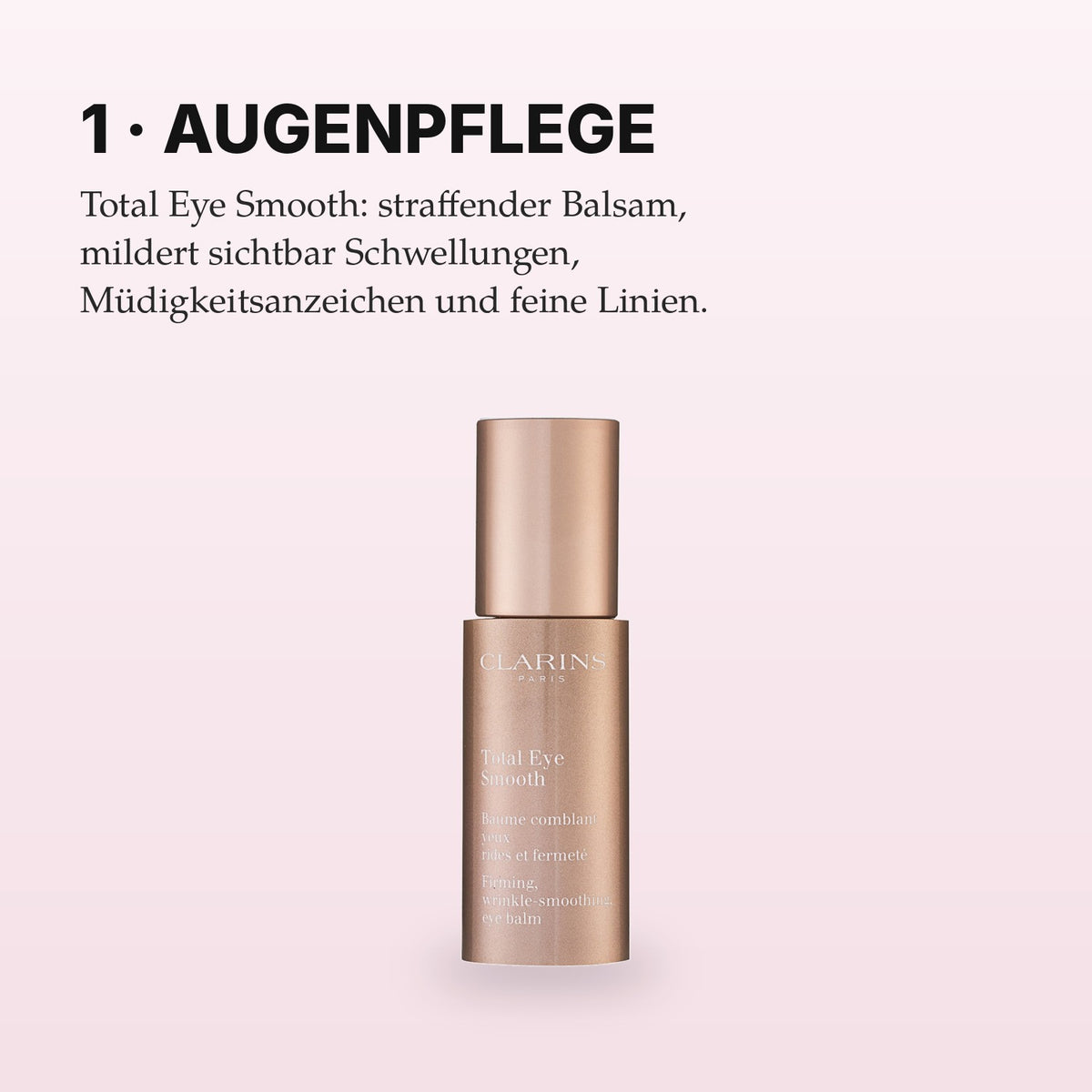 Clarins Total Eye Smooth Anwendung
