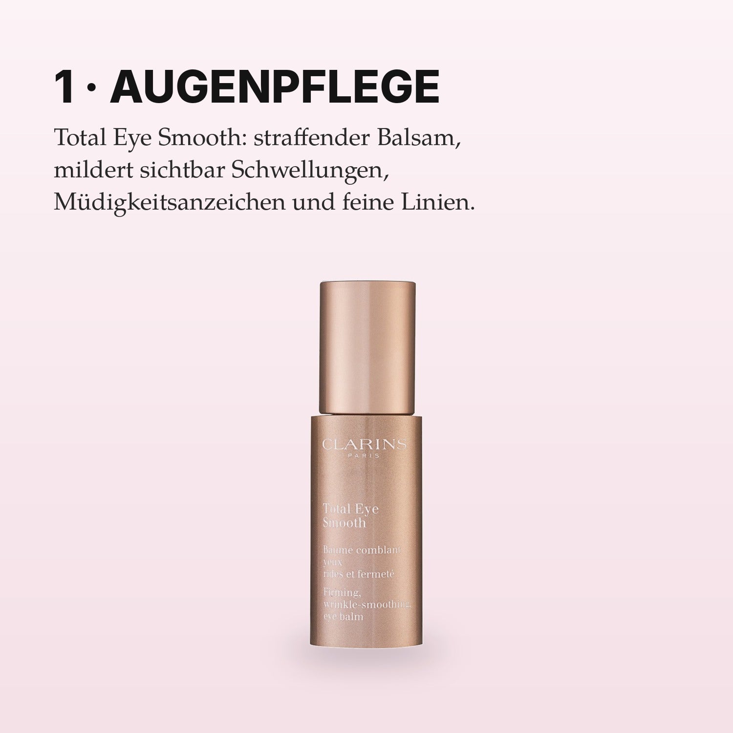 Clarins Total Eye Smooth Anwendung