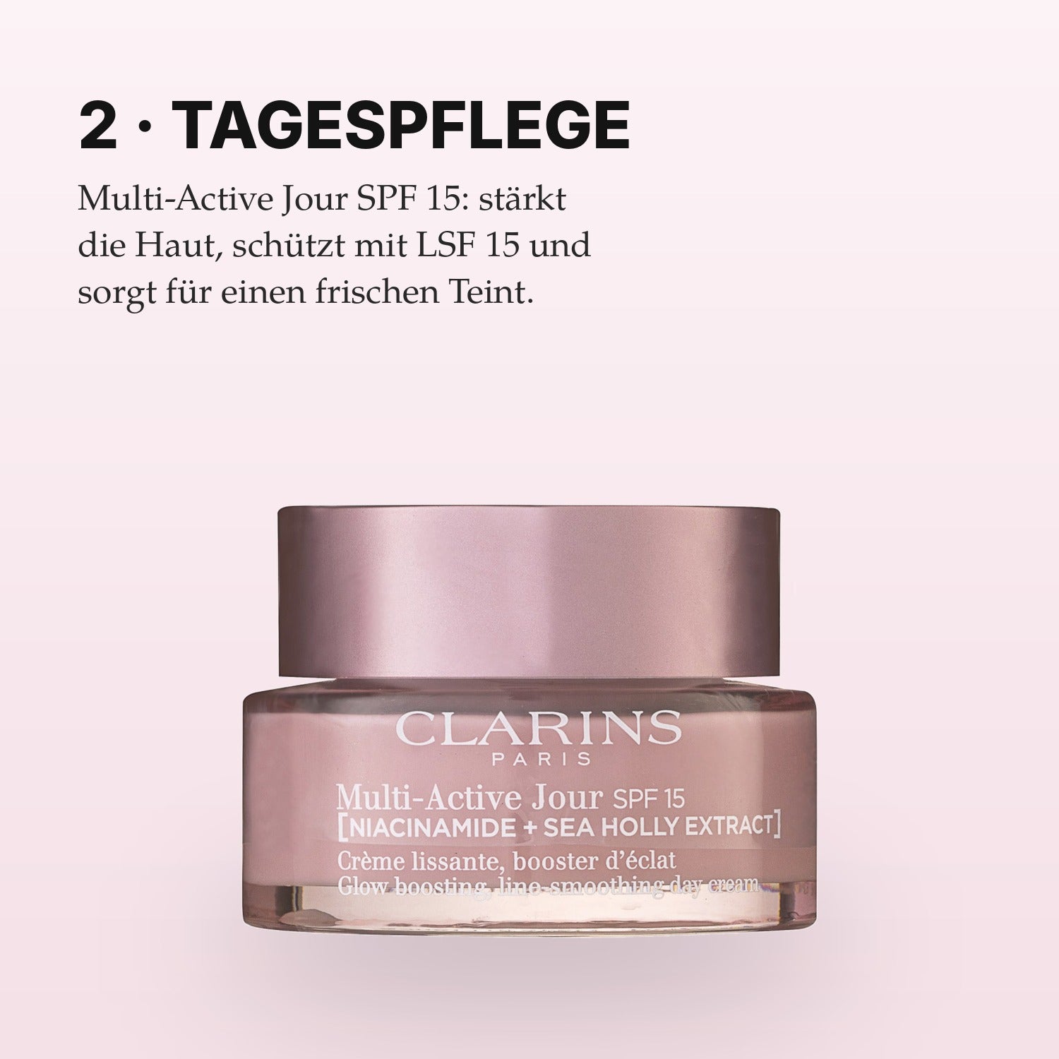 Clarins Multi-Active Jour SPF 15 Anwendung