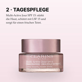 Clarins Multi-Active Jour SPF 15 Anwendung