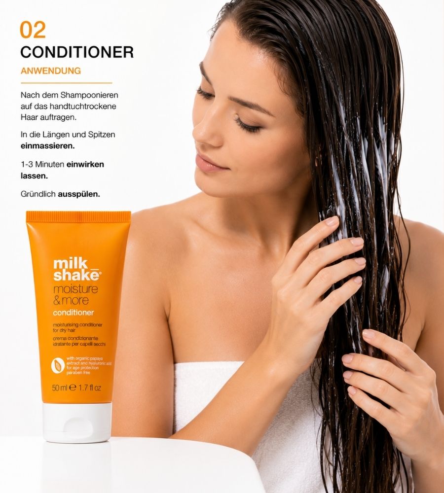 Moisture & More – Komplette Pflegeroutine für trockenes Haar