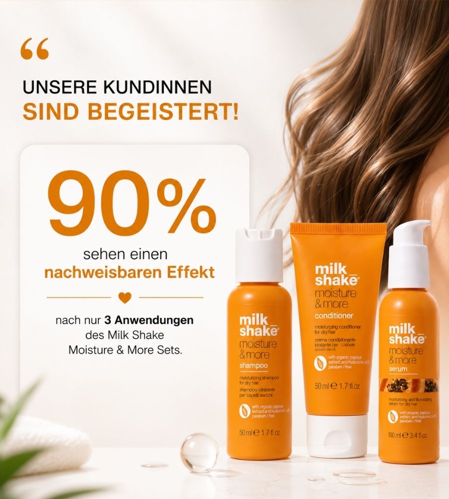 Moisture & More – Komplette Pflegeroutine für trockenes Haar