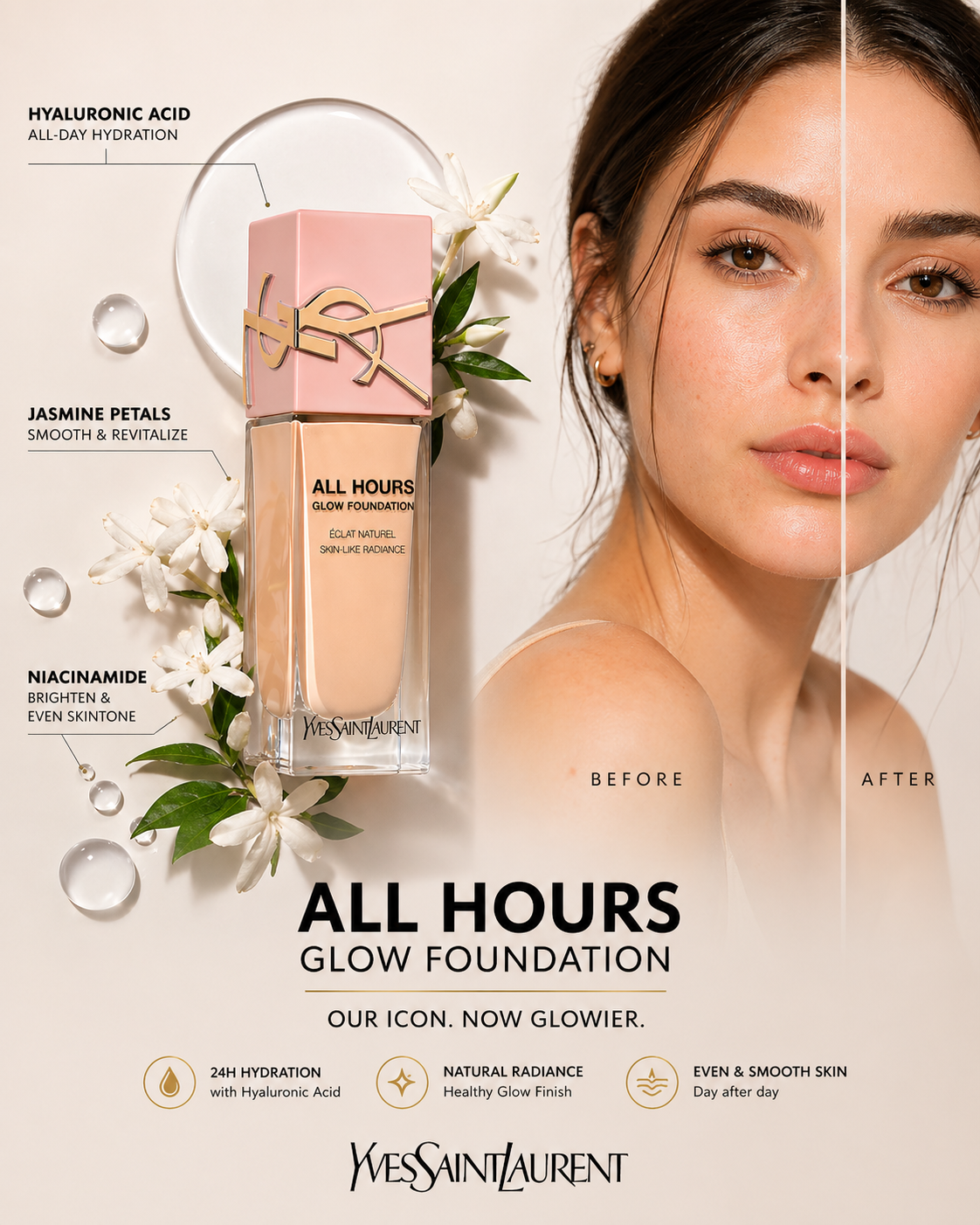 Yves Saint Laurent All Hours Glow Foundation