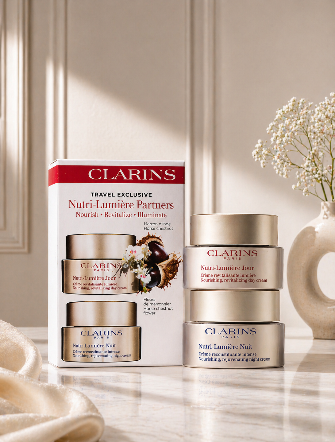 Clarins Nutri-Lumière Creme Gesichtspflege-Set