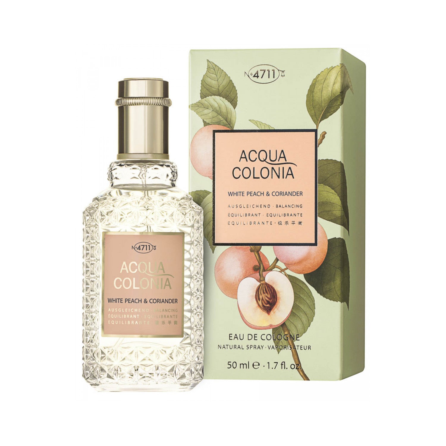 4711 Acqua Colonia White Peach & Coriander Eau de Cologne 50 ml