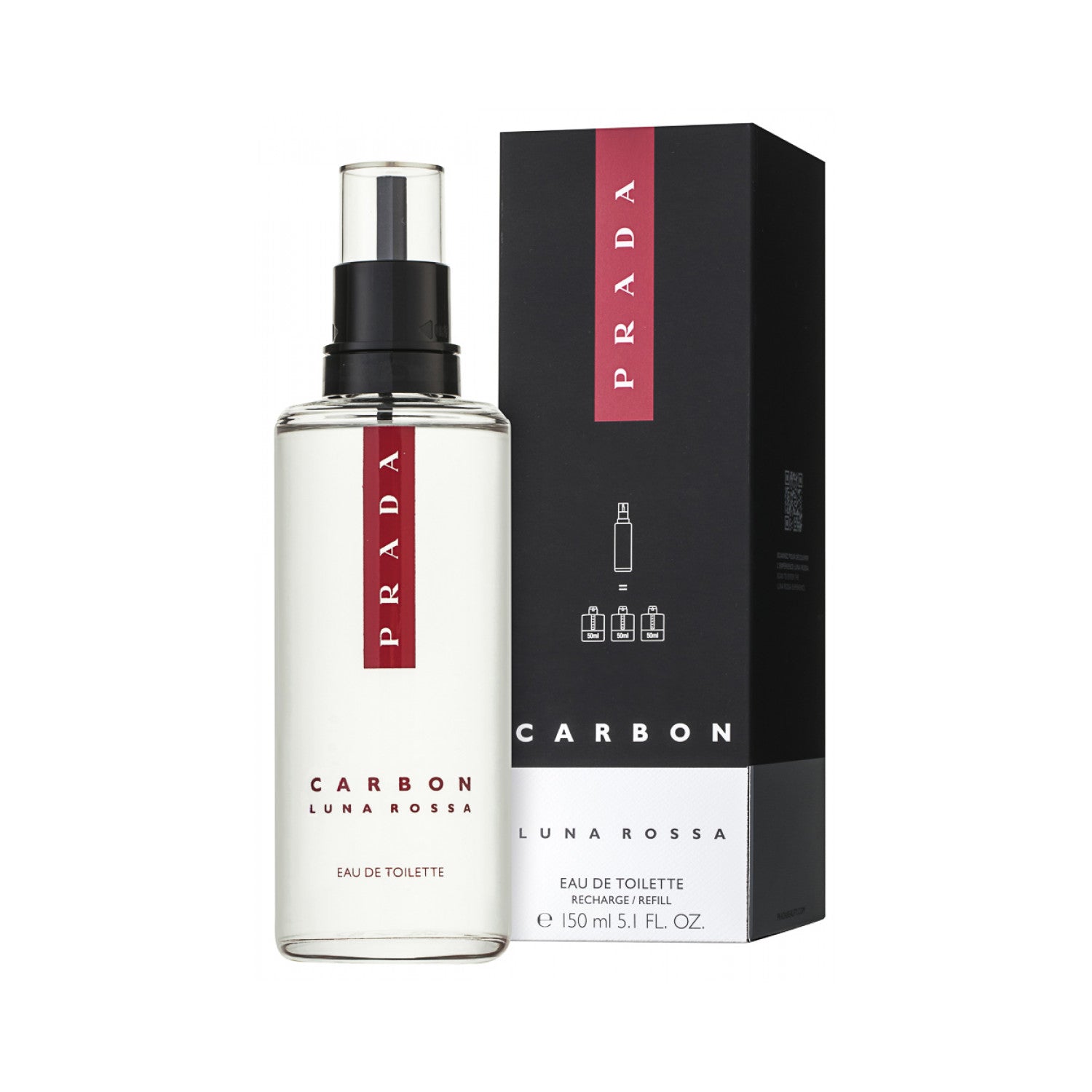 Prada Luna Rossa Carbon Eau de Toilette 150 ml / Nachfüllpackung