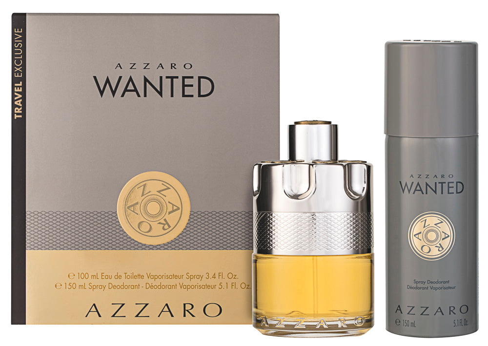Azzaro Wanted Eau de Toilette EDT 100 ml + 150 ml Deodorant Spray 