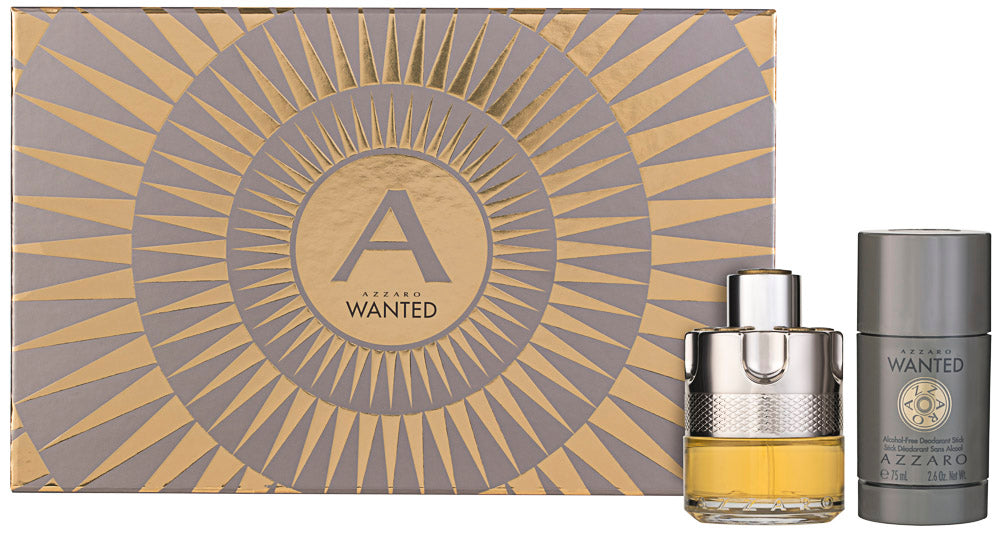Azzaro Wanted Eau de Toilette EDT 50 ml + 75 ml Deodorant Stick Alcohol Free