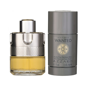 Azzaro Wanted Eau de Toilette EDT 50 ml + 75 ml Deodorant Stick Alcohol Free