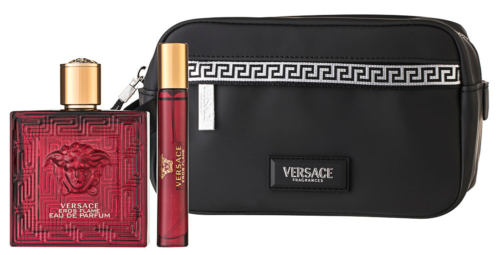 Versace Eros Flame Eau de Parfum Set 100 ml + 10 ml + Tasche