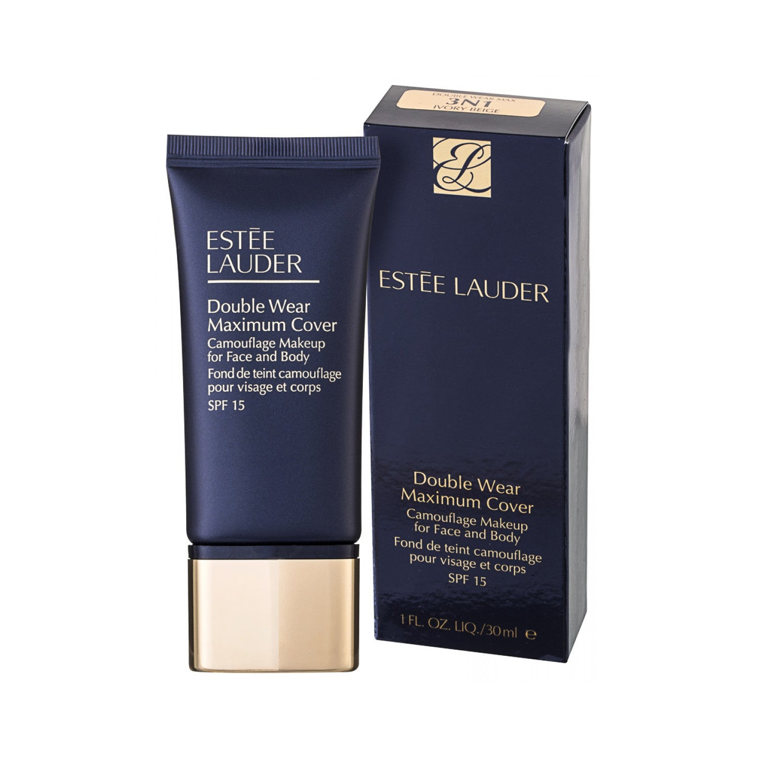 Estée Lauder Double Wear Maximum Cover Make Up Foundation SPF 15 30 ml / 3N1 Ivory Beige