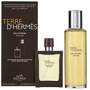 Hermès  Terre d`Hermès Eau Intense Vetiver EDP Geschenkset EDP 30 ml + EDP 125 ml Nachfüllung