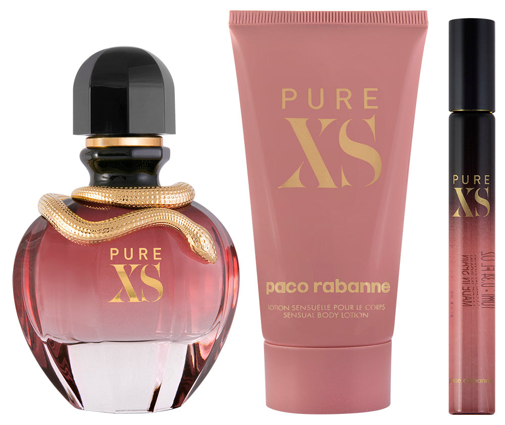 Rabanne Pure XS for Her EDP Geschenkset EDP 80 ml + EDP 10 ml + 100 ml KörperLotion