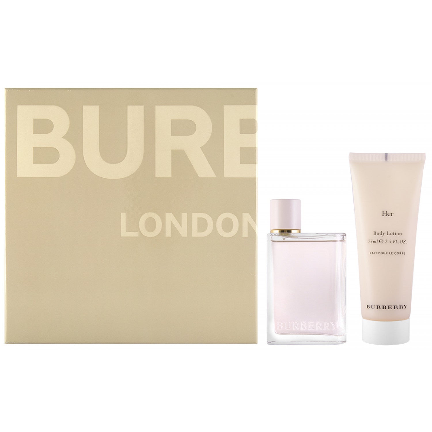 Burberry Her EDP Geschenkset EDP 50 ml + 75 ml Körperlotion
