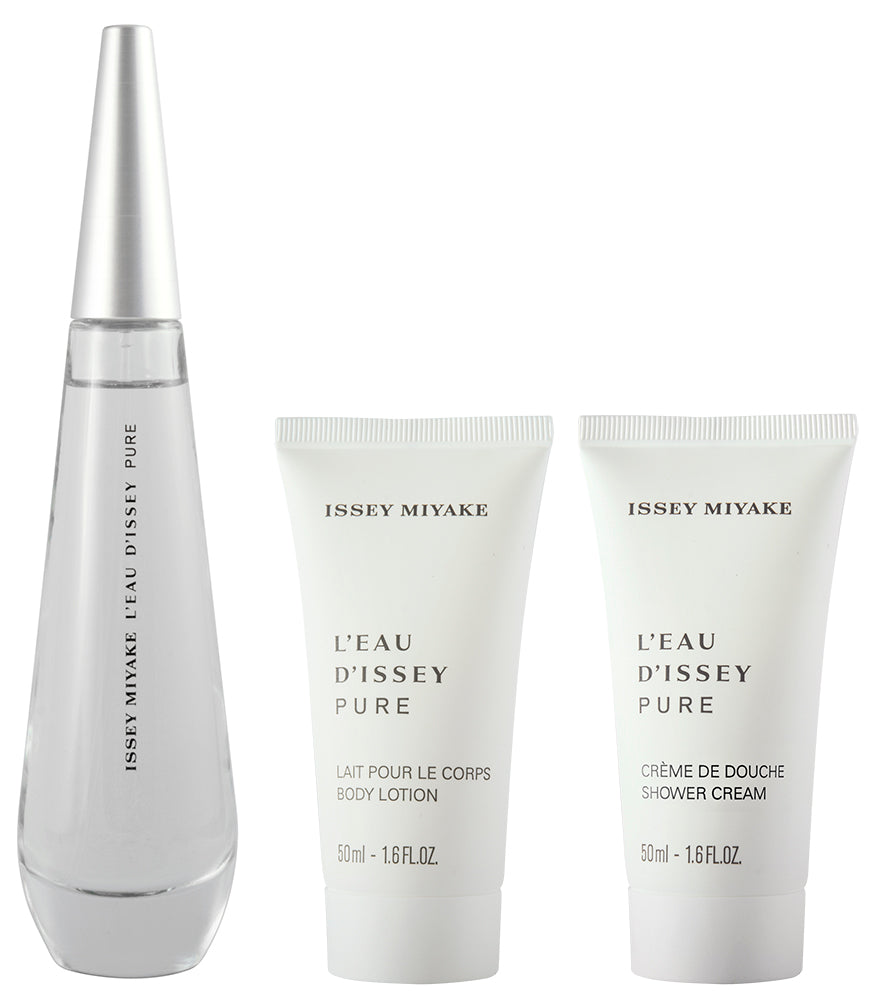 Issey Miyake L`Eau D`Issey Pure EDP Geschenkset EDP 50 ml + 50 ml Körperlotion + 50 ml Duschgel 