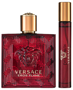Versace Eros Flame EDP Geschenkset  EDP 100 ml + EDP 10 ml + Tasche