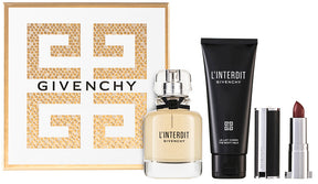 Givenchy L`Interdit Eau de Parfum Set 50 ml + 75 ml Körperlotion + 1.5g Lippenstift