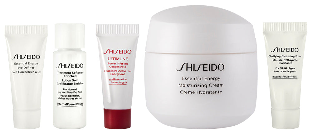 Shiseido Essential Energy Geschenkset 50 ml Moisturizing Cream + Tasche